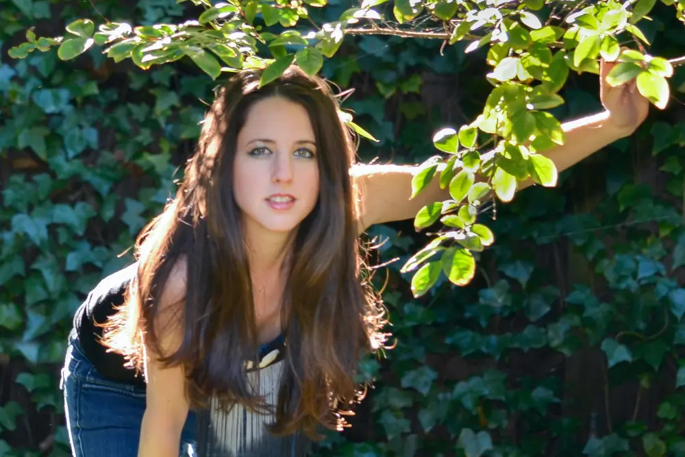 woman with long hair