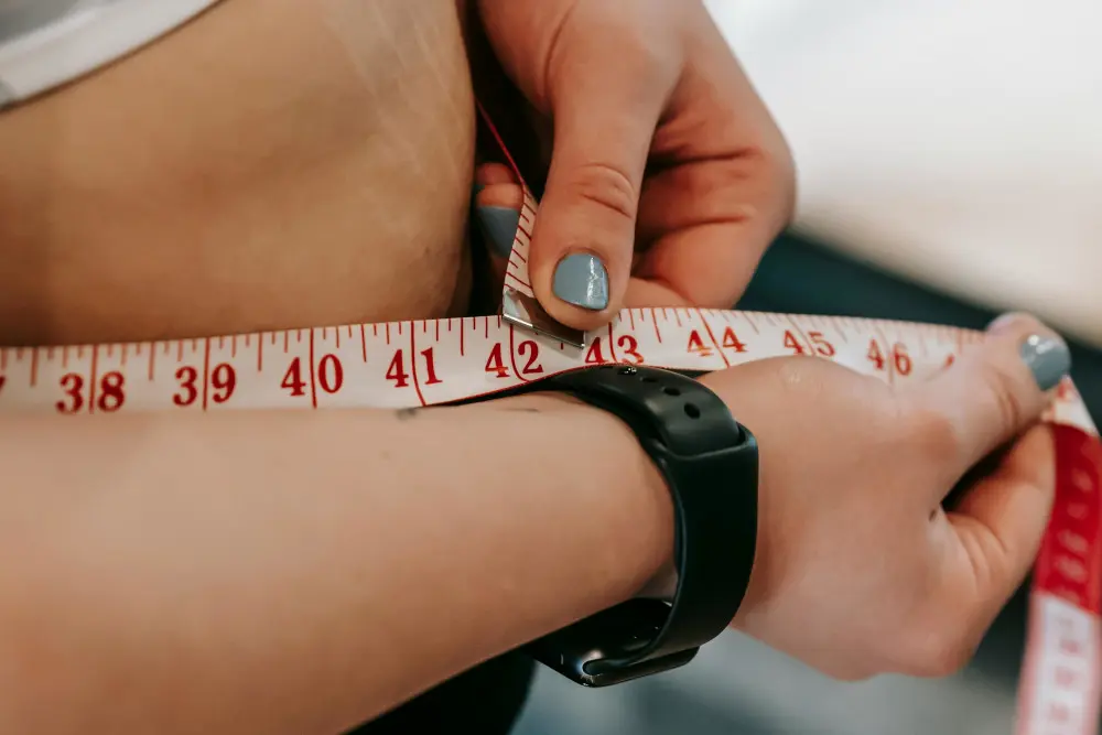 woman with measuring tape