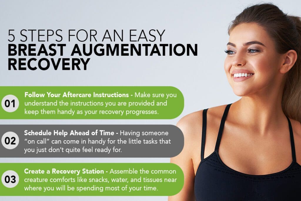 5 Steps For An Easy Breast Augmentation Recovery   Kaufman Infographic Dec22a 1024x685 